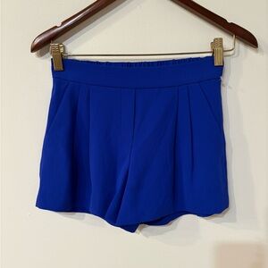 Babaton High Waist Royal Blue Shorts 13-14” waist